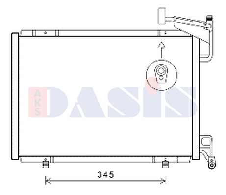 AKS DASIS Конденсатор, кондиционер 092056N